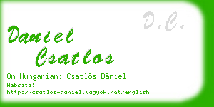 daniel csatlos business card